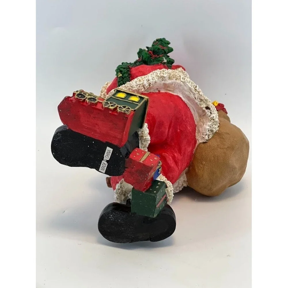Santa Clause Vintage Hand painted Figurine Resin 8